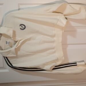 PINK Victoria's Secret Kids Cream Cropped Polo Shirt